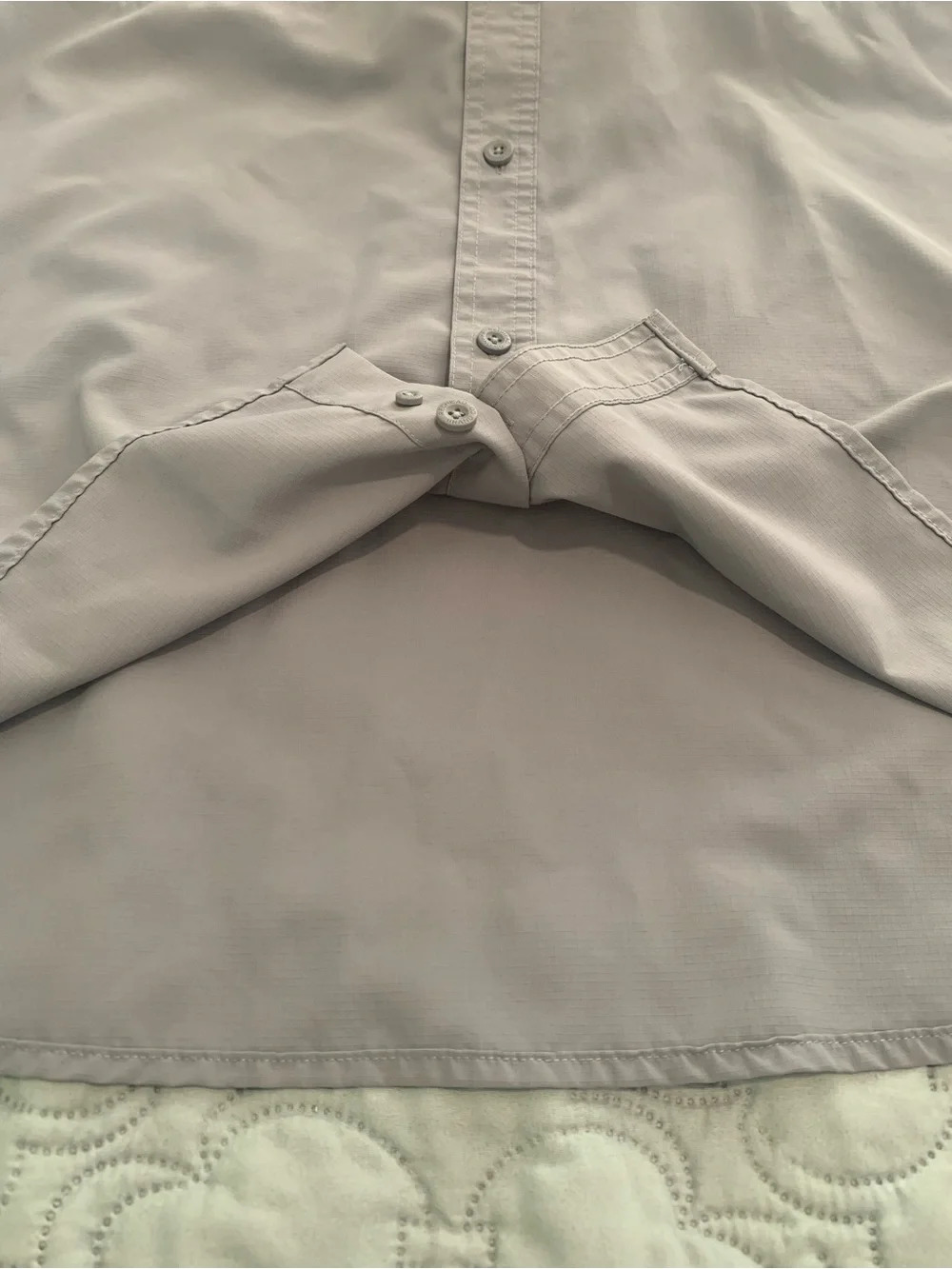 RedHead Gray Ripstop Fishing Camp Shirt Mens 2XL Vent Back Short Sleeve Utility